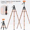 190cm Camera Tripod Smartphone Tripod Head Rotatable Remote Control Storage Bag Pan Handle Quick Shoe Compatible 3-Way 360° SLR/Video