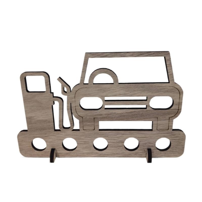 Car Shape Money Holder Handcrafteds Wood Money Gift Ornament for Birthday