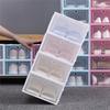 Thickened PP Plastic Transparent Flip Top Shoe Box Foldable Storage Container for Home Dustproof Wardrobe Organizer 31*20*13cm
