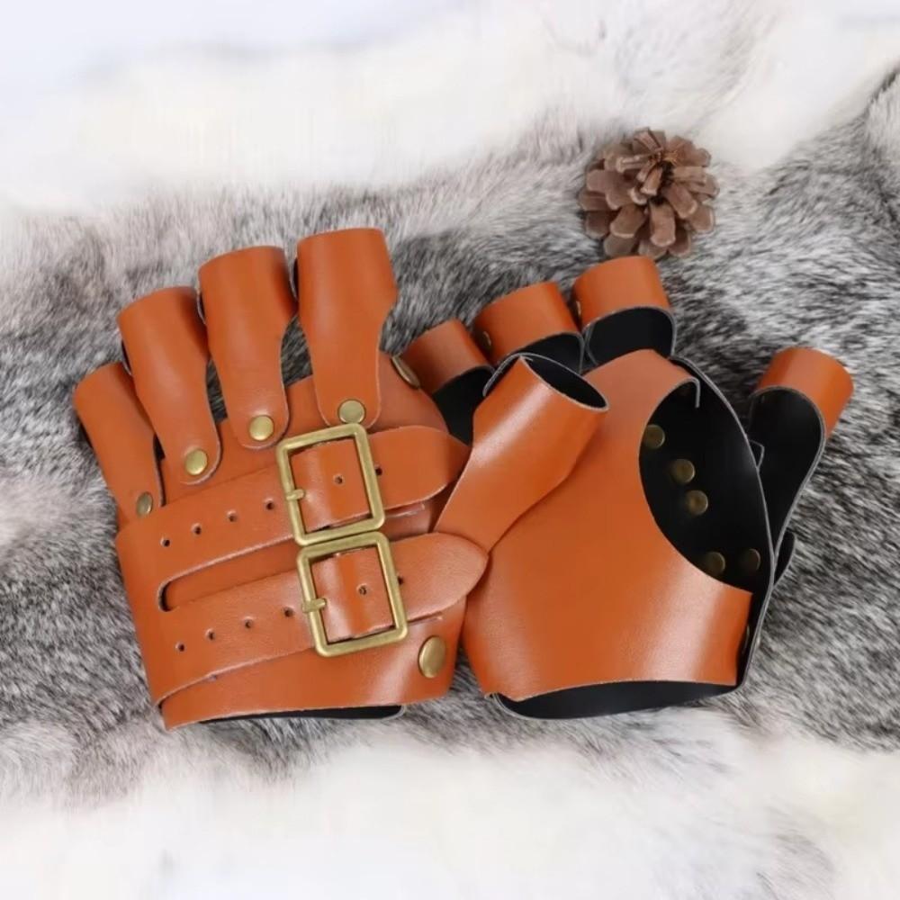 Wristband Design Steampunk Gloves Medieval Style Fingerless Gloves  Role Playing