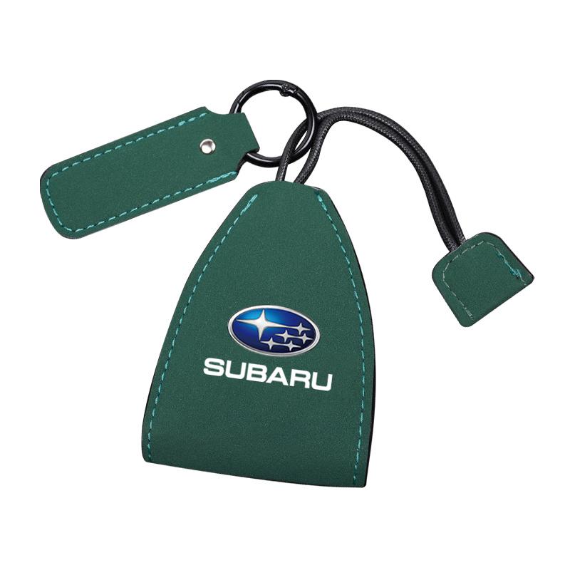 Suede Leather Car Remote Key Case Cover Bag For Subaru Tribeca Legacy Outback Crosstrek WRX 2006 Impreza STI Forester BRZ Mpreza VV666