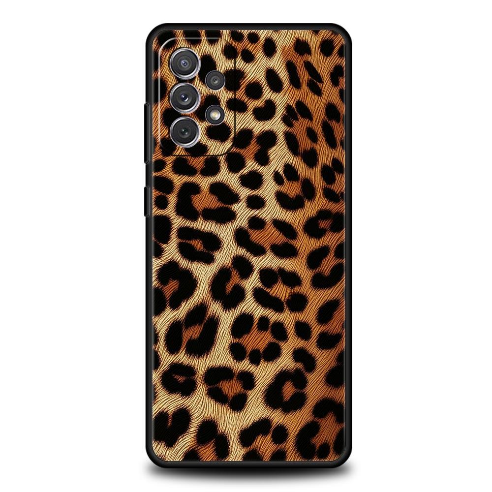 Moderne Handyhülle mit Tiger-Leopardenmuster für Samsung A15 A13 A51 A71 A41 A31 A21S A03S A05 A35 A55 A23 A25 A33 A53 A73 5G Hülle