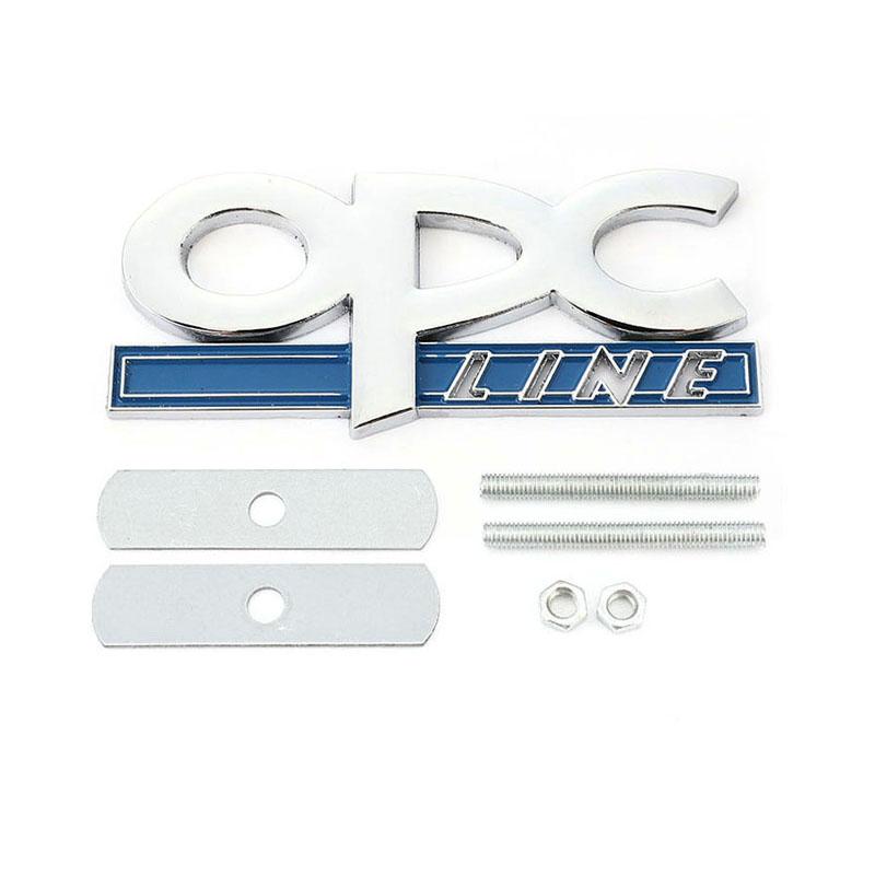 Crjhv7 Metal Car Sticker Badge Emblem Front Hood Grille Decal for Opel OPC Logo Astra H G J K F Zafira a B Corsa B C D Mokkav Insignia