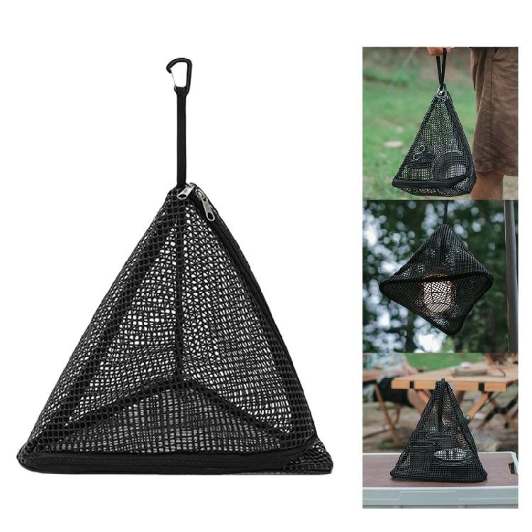 Convenient Triangles Shape Hanging Net Food Drying Net Outdoor Hanging Triangles for Holding Camping Gear