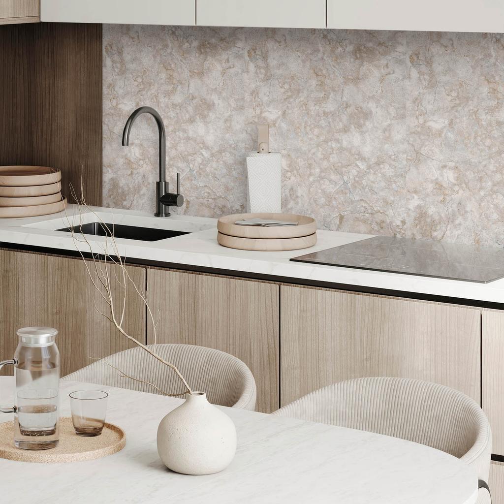 Dekor Ścienny Panel Pcv Ze Wzorem Do Pokoju 120X60 Cm Naturalny Wzór Kamienia