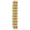 10pcs 10Hole Electrical Distribution Wire Screw Terminal Brass Ground Neutral Bar