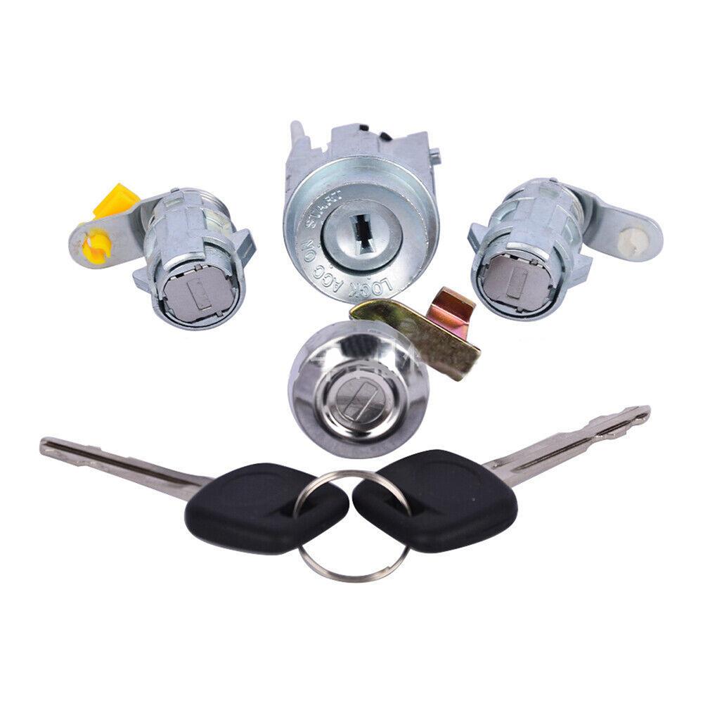Door Lock & Key Ignition Barrel Set For Toyota Pickup Hilux 1988-97 D2191608