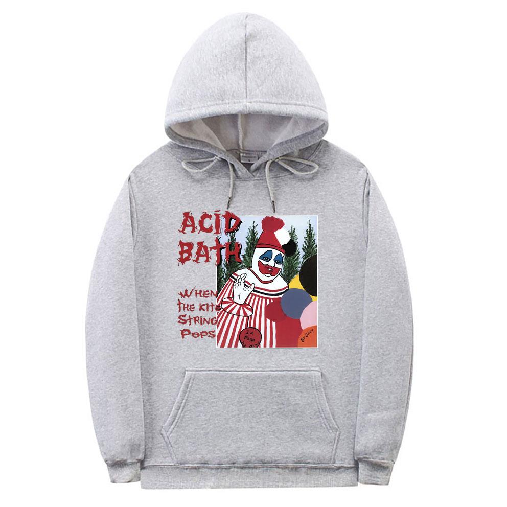 Mikina Acid Bath Hoodie Psychic Tv Coil Sludge Metal Unisex Dámská Móda Vintage Volné Mikiny Topy Hip Hop Rock Punk Gotická mikina