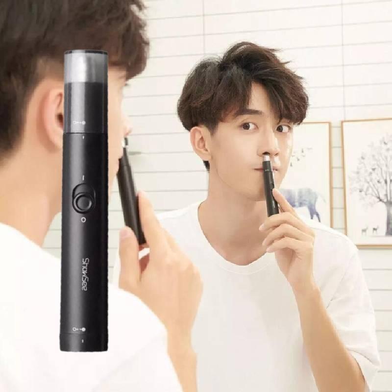 Compact Electric Nose Hair Trimmer For Men And Women With Detachable Washable Heads