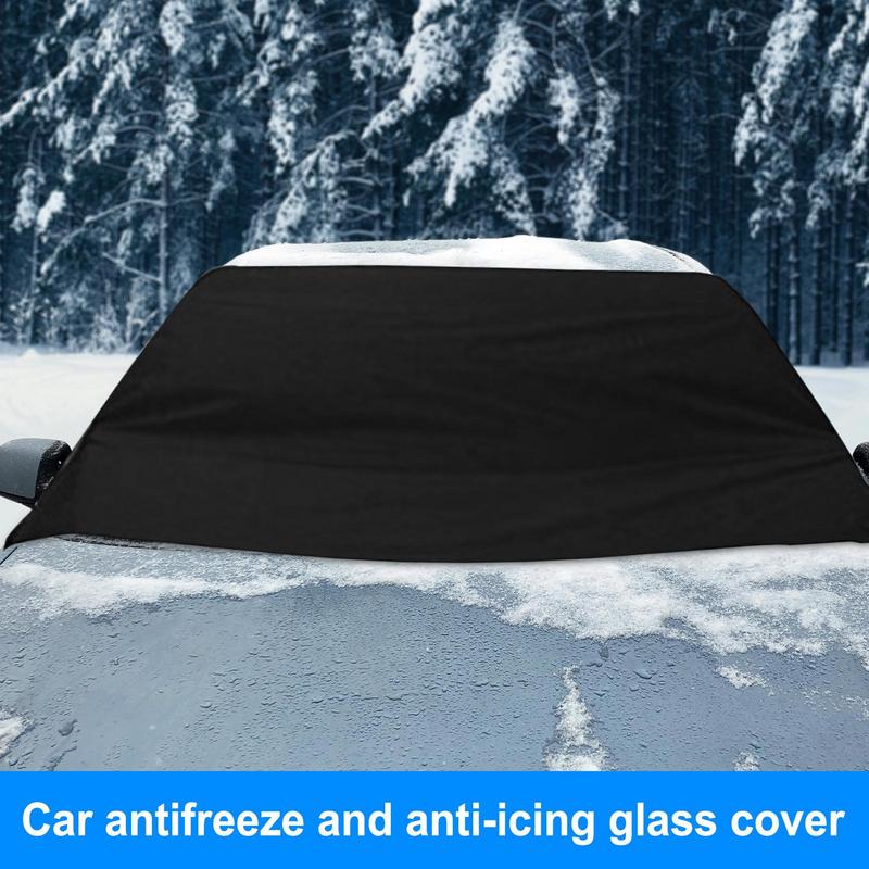 Winter Windshield Snow Cover 600D Oxford Car Front Windshield Ice Cover Heavy Duty Auto Antifreeze And Anti-icing Glass Cover
