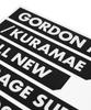 GORDON MILLER Cut Sticker KURAMAE BAR Black 1765507 245×176