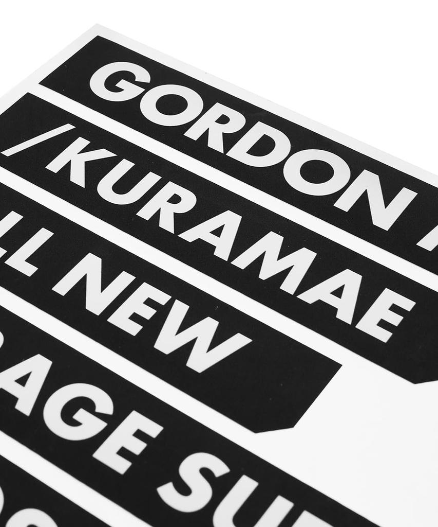 GORDON MILLER Cut Sticker KURAMAE BAR Black 1765507 245×176