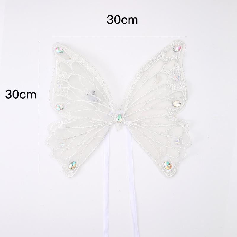 Luminous Butterfly Embroidery: Valentine's Cake Decoration & Fairy Figurine Gift