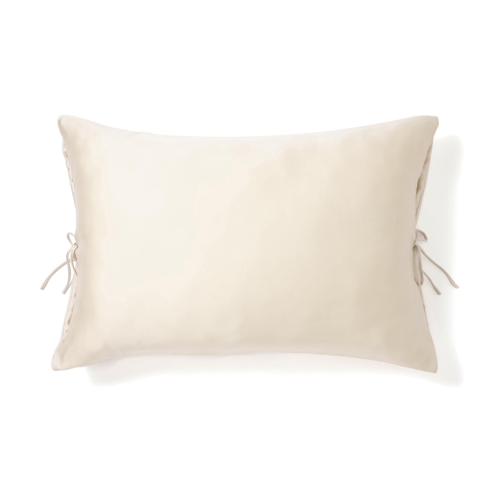 

Francfranc Slim Ribbon Pillowcase, CICA-processed, 70cm x 50cm, Ivory, Ribbon Style, Rayon, Bedding