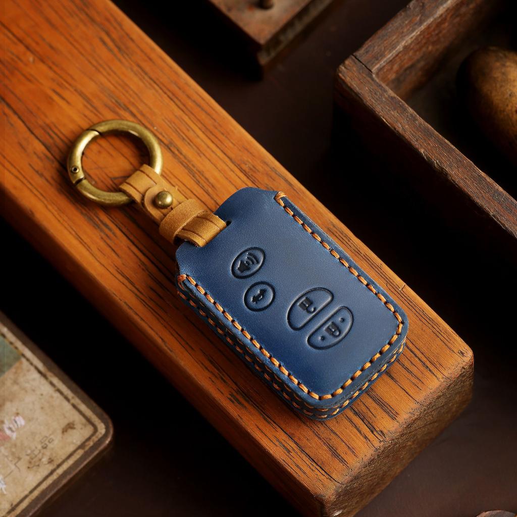 Suitable for Toyota's Old Camry 09 Highlander 10 Crown Car Key Bag Holder Leather Key Bag