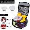 Invaders Zims Gir Lunch Bag  Portable Zipper Lunch Box Girls Office Print Cooler Bag Kawaii Waterproof Thermal Tote Handbags