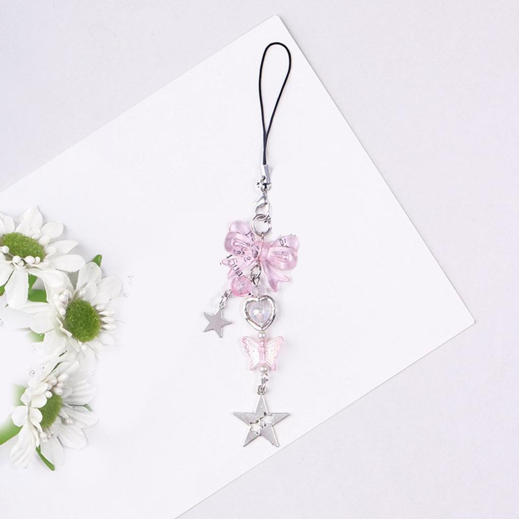 4 kusy Stylový přívěsek na telefon Cool řetízek na karty Sada přívěsků na telefon Sladký přívěsek na tašku Cool řetízek na telefon Vhodný na tašku Telefon