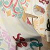 Patrón Turquía Persa Vintage Geometría Cortina de Ventana Transparente Tul Cortinas para Sala de Estar Dormitorio Decoración del Hogar Voile Cortinas