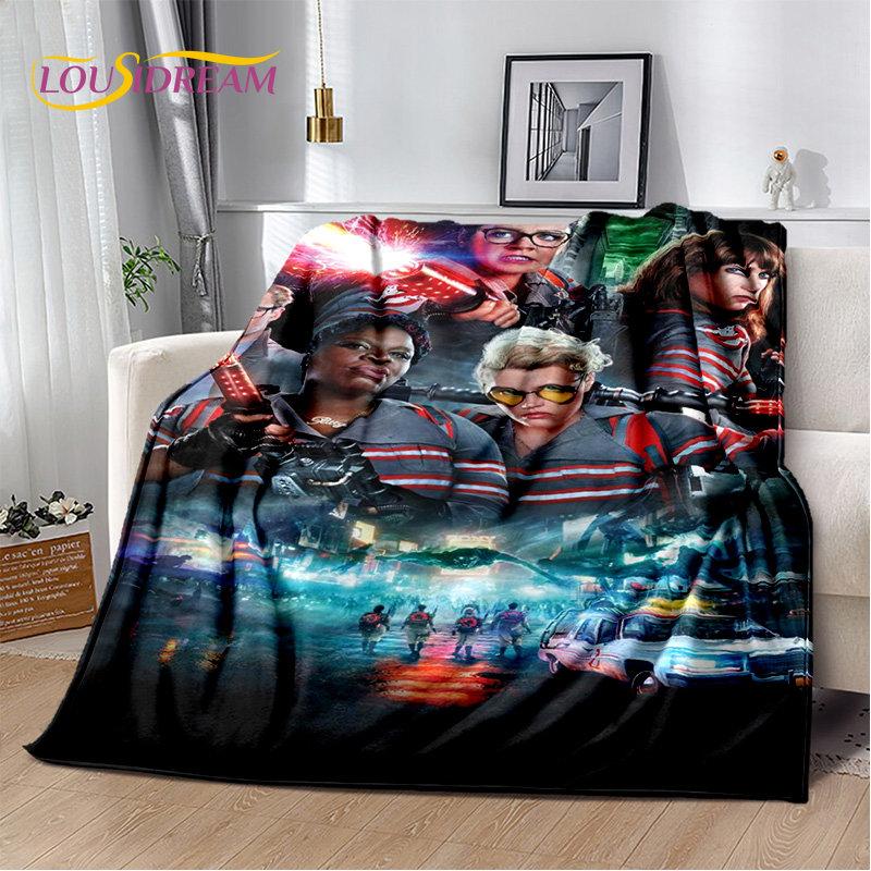 Cartoon G-Ghostbusters Movie Plush Blanket,Flannel Blanket Throw Blanket for Living Room Bedroom Bed Sofa Picnic Leisure Napping