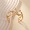 European and American jewelry fashion design sense exaggerated vacation ocean wind texture starfish shell women's arm bracelet