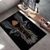 Viking symbolism power runes carpet Yoga living room room decor children's crawling mat doormat area rug games mat