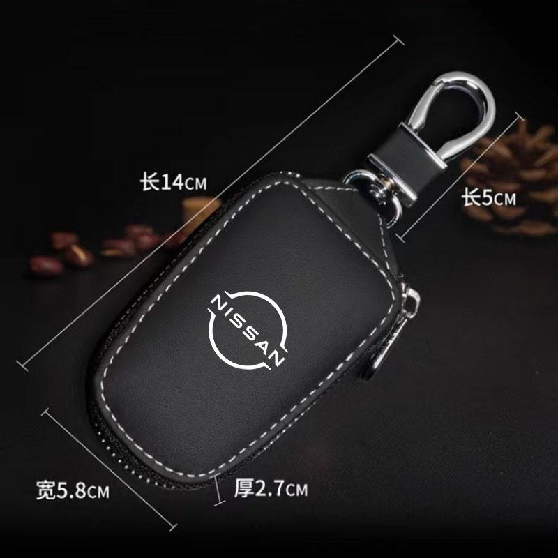 Yxkpz10 Portachiavi per Auto Borsa Organizer con Zip per Custode Custodia Chiavi per Nissan Qashqai Juke Micra X-Trail Sentra Patrol Accessori Auto