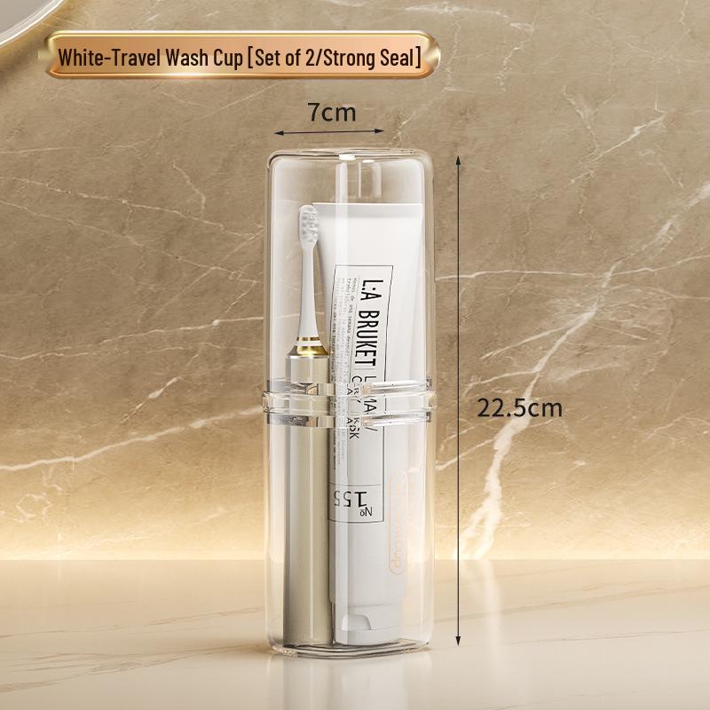 

Portable Travel Toothbrush & Toothpaste Holder 4-in-1 Set
