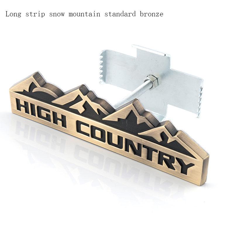 Car Front Grille Badge Tail Trunk Sticker for  Snow Mountain HIGH COUNTRY Emblem CHEROKEE COMMANDER COMPASS LIBERTY PATRIOT