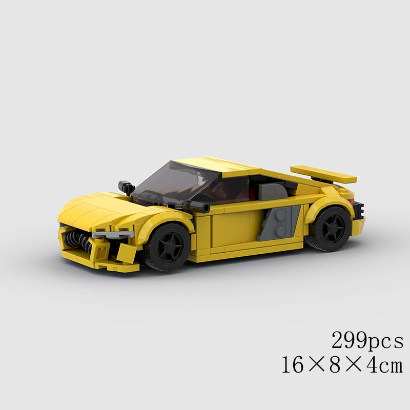 Super Sports Car Classic Toy Building Block Set, Suitable As Birthday, Halloween, Christmas Gifts and for Home Decoration Collec