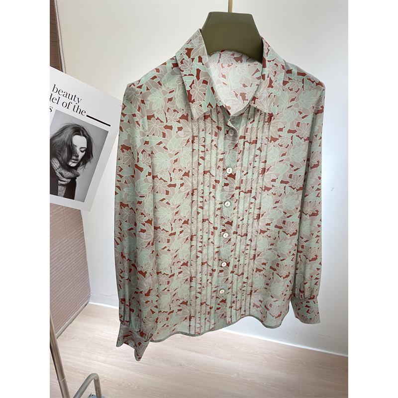 

Женская рубашка с длинным рукавом из шелка Mulberry, весна/лето 2025 г. M