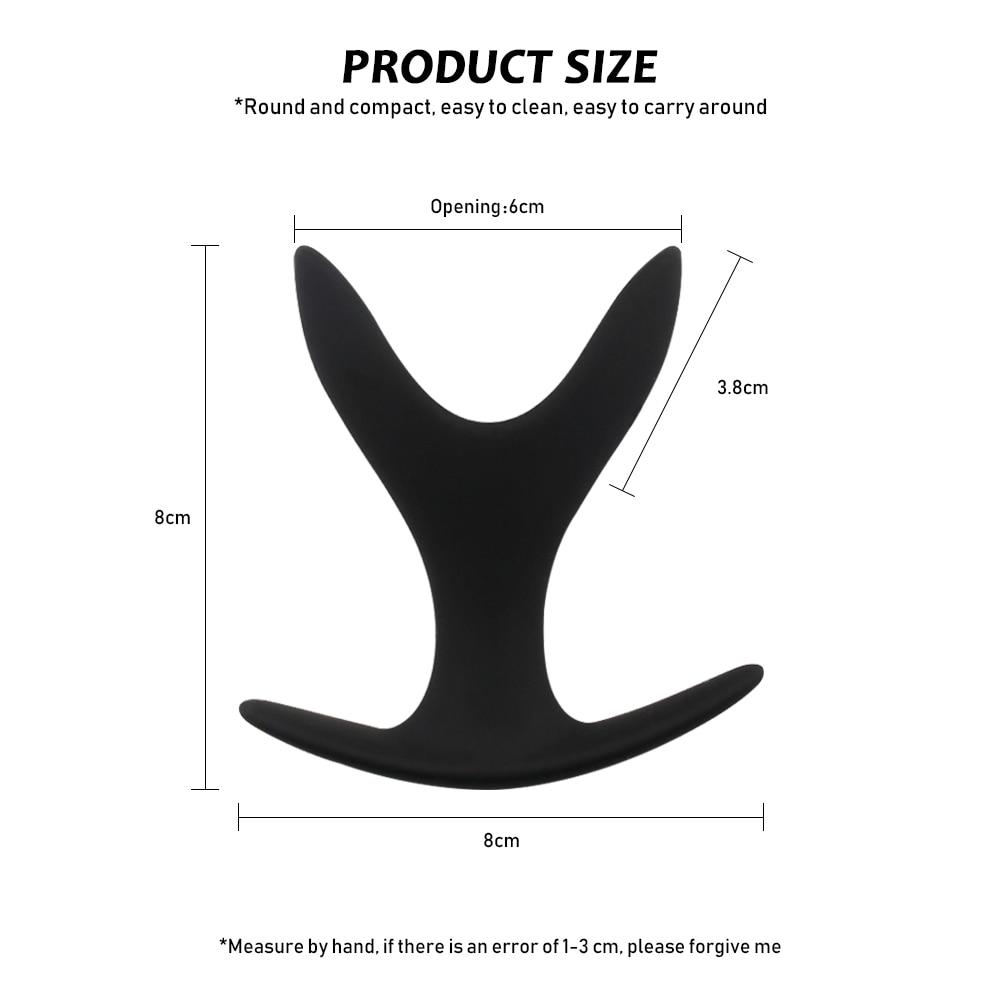 Åpning Butt Expander Speculum Dilator G-punkt Prostata Massasjer Voksenprodukter Dildo Silikon Anal Plugg
