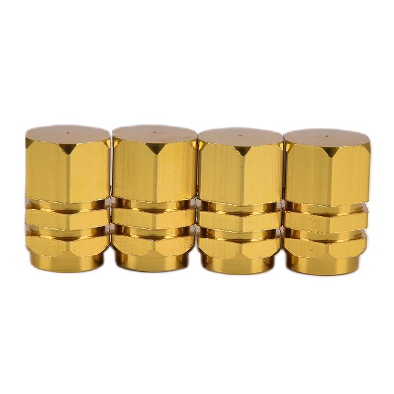 4Pcs Bolt-In Aluminum Valve Caps Car Wheel Tires Valves Tyre Stem Air Caps