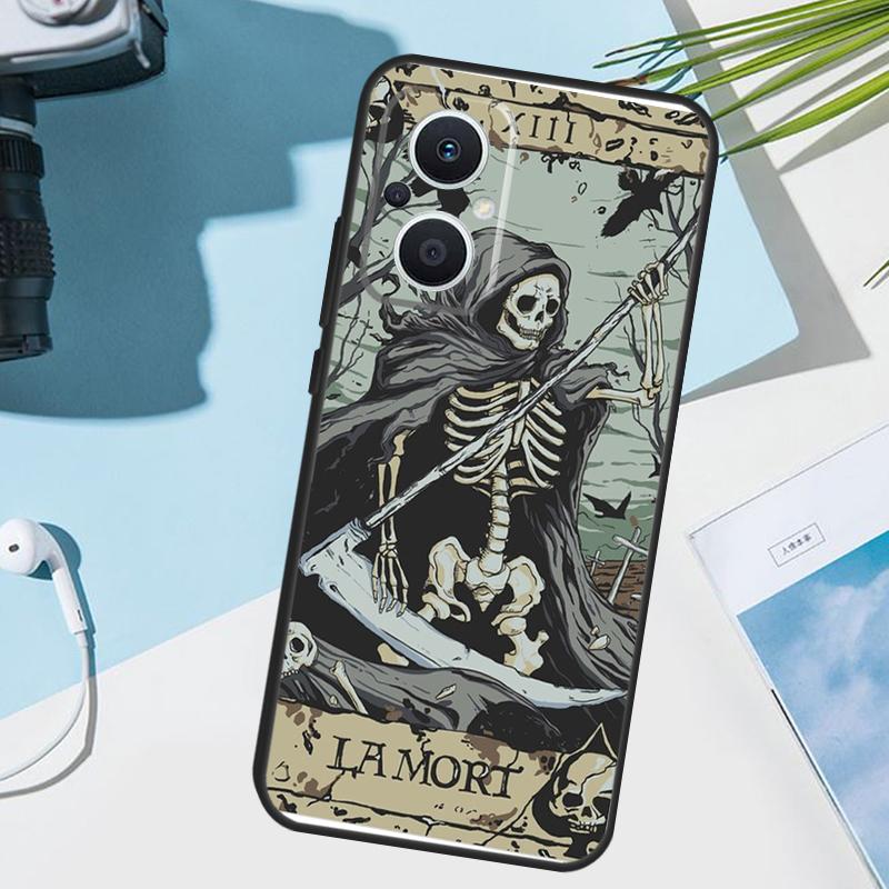Horror Skull Gothic Cover For OPPO Reno 14F 13F 12F 11F 10 11 12 13 14 Pro 7 8 Lite OPPO Find X5 X6 X8 Pro Case