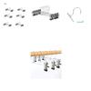 Lightweight High Manganese Steel Metal Clip Hangers Ideal For Trousers And Skirts