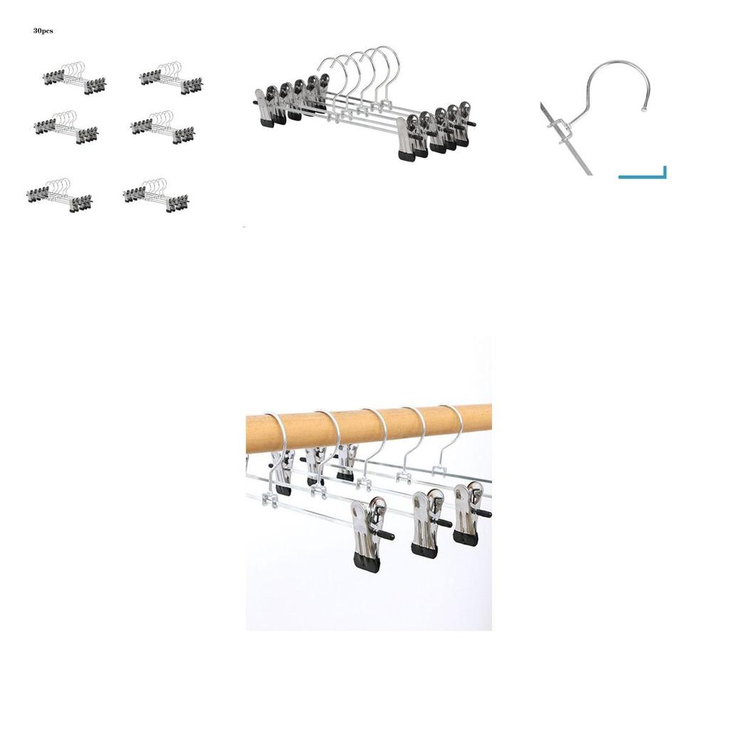 Lightweight High Manganese Steel Metal Clip Hangers Ideal For Trousers And Skirts