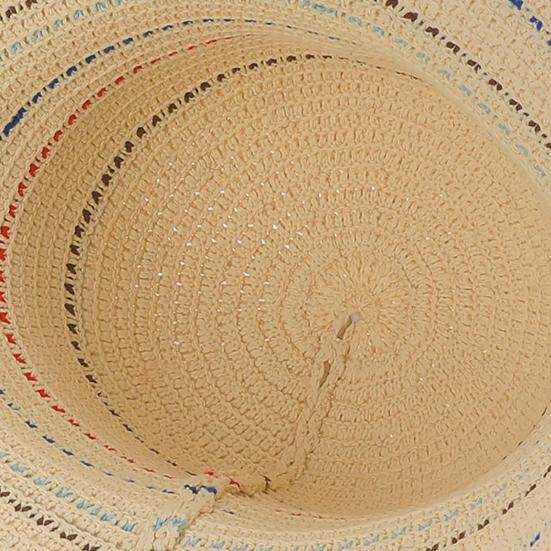 Fisherman Hat Colorful Striped Pattern Short Brim Sun Protection Hat Hollow Breathable Outdoor Activities Travel Beach Sun Hat