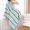 6 pcs Striped Towels Set Quick Dry Absorbent Bathroom Towels - 2 Bath Towels 2 Face Towels And 2 Washcloths