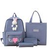 Schoolbag new student backpack Korean version cute little rabbit Japanese campus schoolbag large-capacity set backpack wholesale