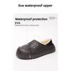Waterproof Cotton Slippers for Women In Autumn and Winter, Anti Slip Plush Bags and Cotton Shoes for Indoor Home Use