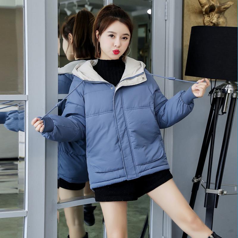 Women's Short Winter Down Cotton Coat 2023: Loose, Thickened, Plus Velvet, Korean Style