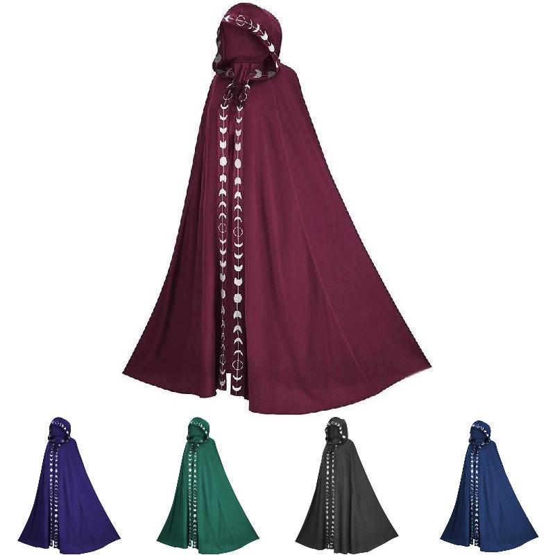 Cape Hooded Halloween Cosplay Costume Medieval Style Unisex Multiple Size Colors