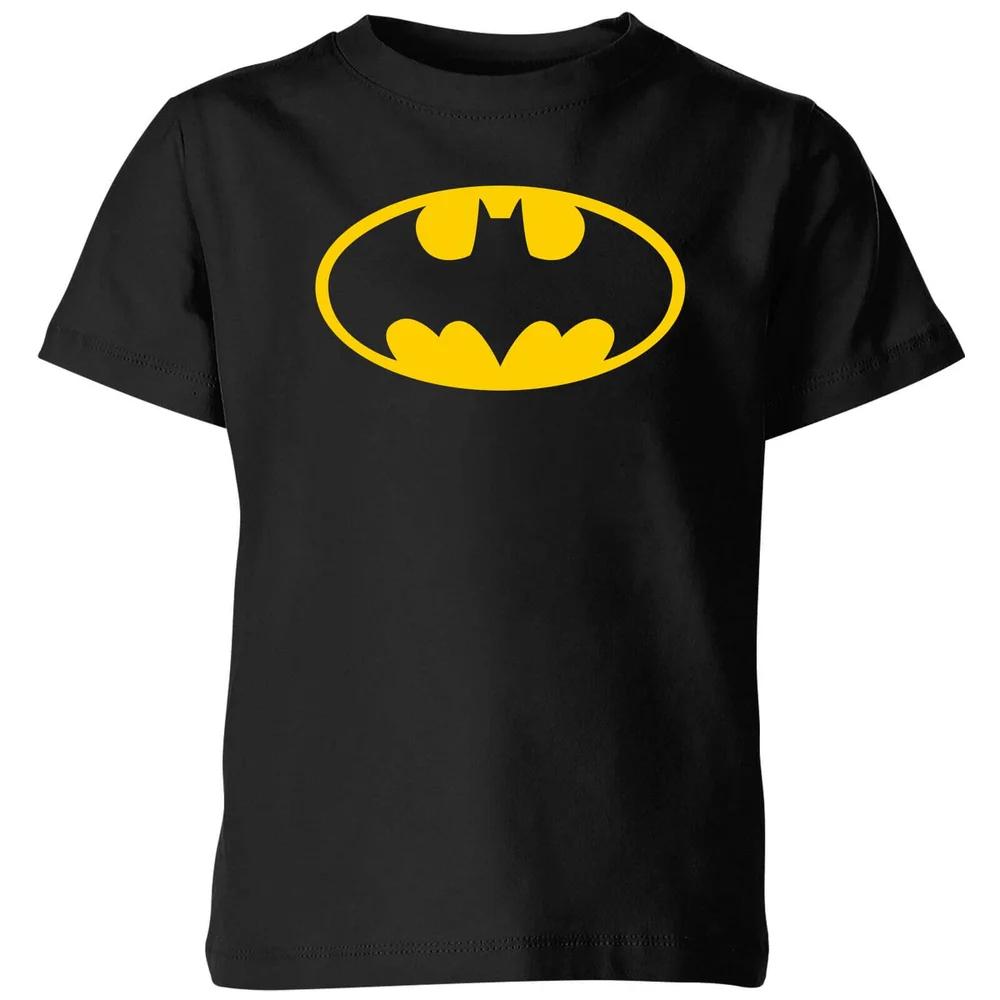 Justice League Batman Logo Kids  T-Shirt - Black - 3-4 Years 160