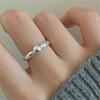 Panjbj Copper Color Geometry Ring For Women Girl Bead Minimalism Versatile Trend Jewelry Birthday Gift Dropshipping
