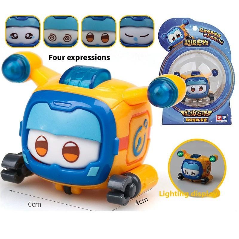 Lets Go Super Wings Pet Robots With Flashing Lights And Diy Control For Kids