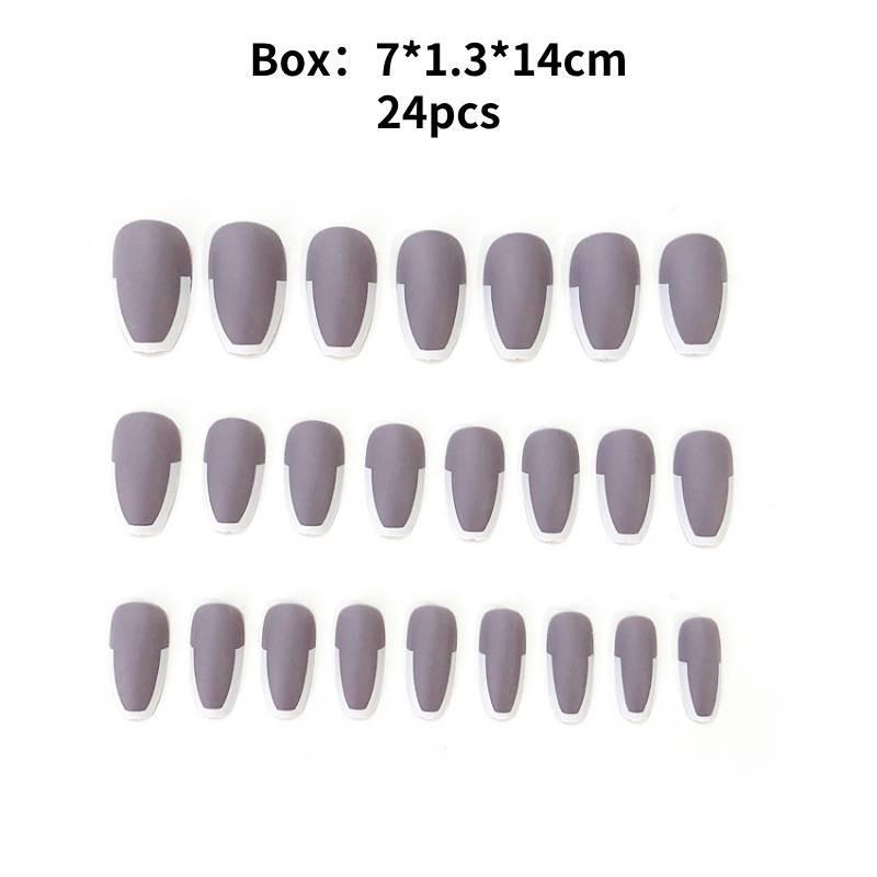 

Ногти для ношения Ручная работа Мода Повседневный Простой Изысканный Классический Стиль Наклейки для ногтей