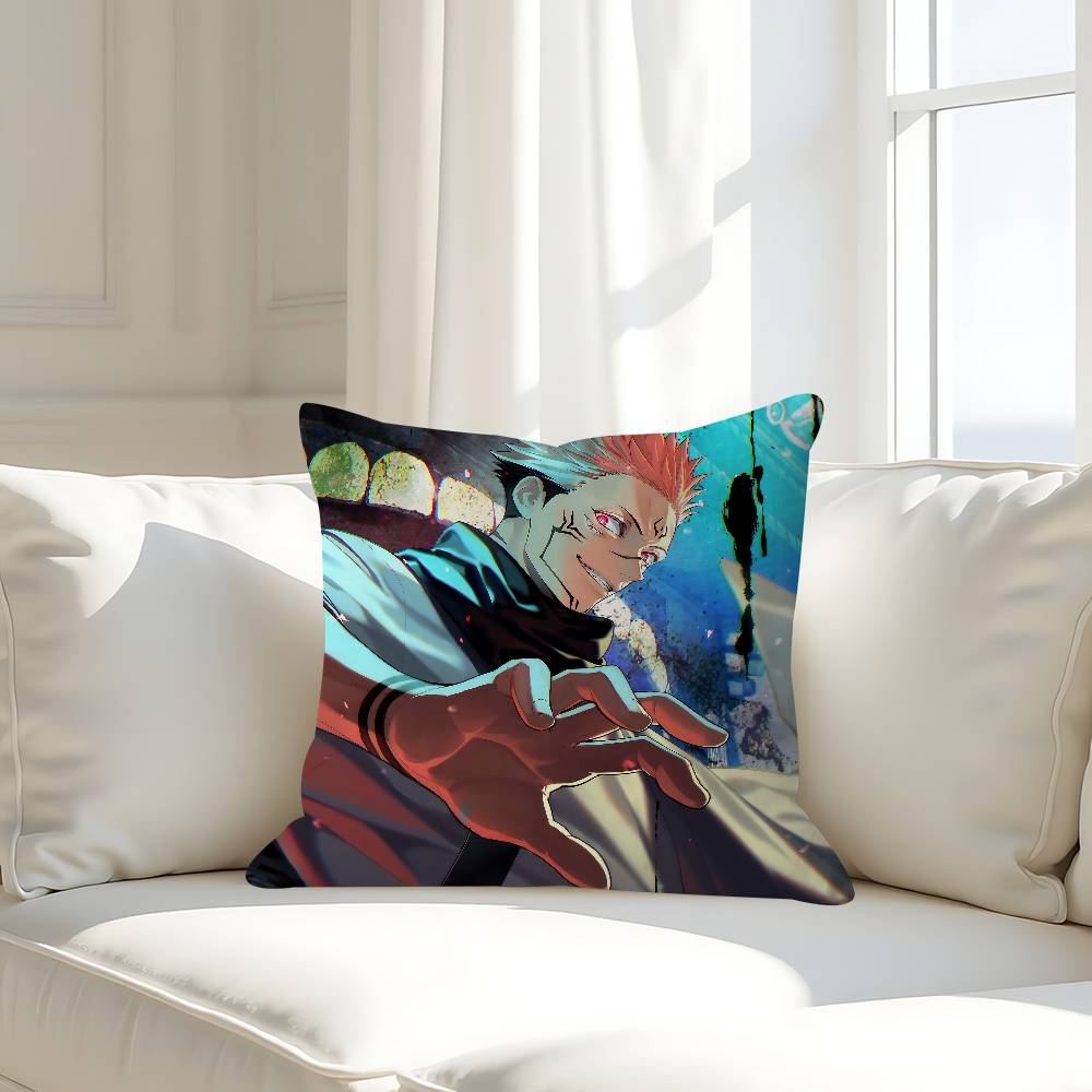 

Персонаж Р-Рёмен С-Сукуна Наволочка Съемная Моющаяся Наволочка для Подушки – Всесезонный Мягкий Лен 16x16Inch