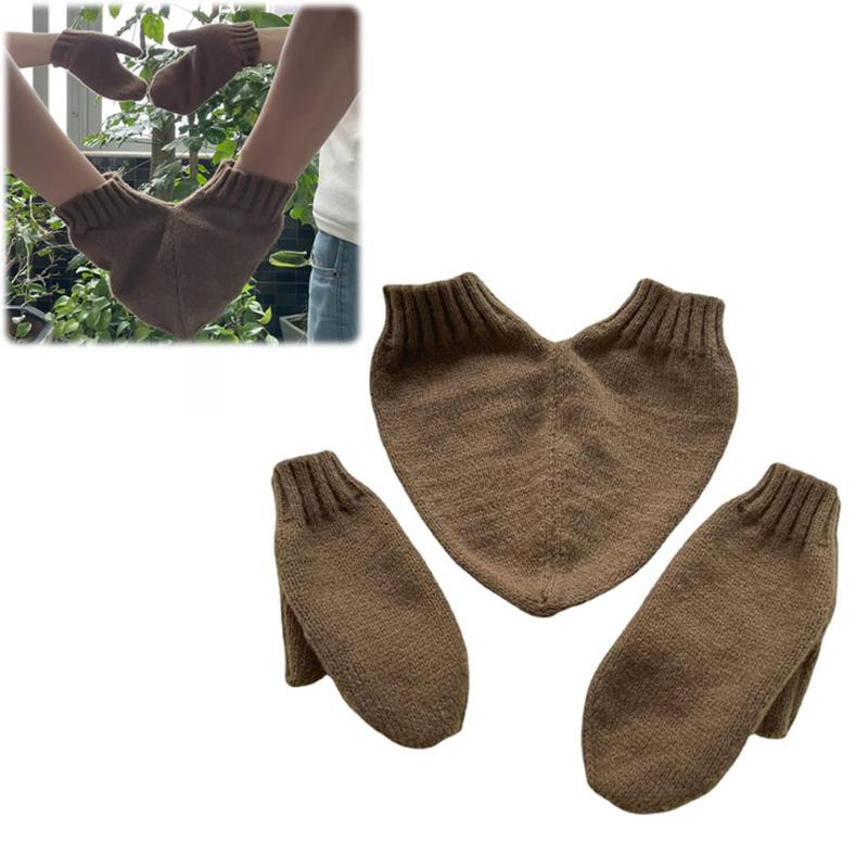 

3 шт./компл. Парные перчатки для влюбленных, зимние утолщенные теплые перчатки для возлюбленных, рождественский подарок, романтические парные варежки на День святого Валентина