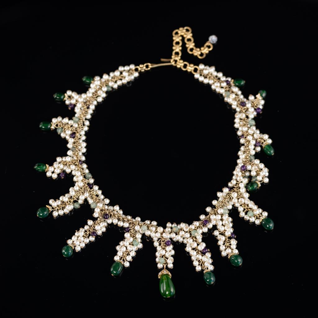 Medieval Vintage High Fashion Personality Temperament Exaggerated Retro Gold Necklace Women'S 25 Autumn New Necklace