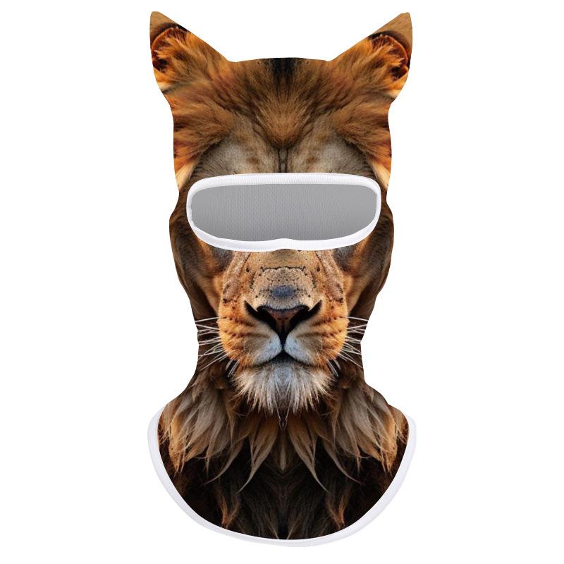 1pcs Animal Balaclava Motorcycle Motocross Ski Snowboard Hat 3D Cat Ski Balaclava Animal Face Covering Full Face Hood Masque