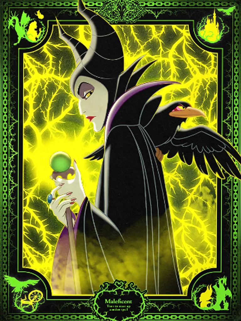 DIY Diamond Painting Evil Witch Cross Stitch Kit Mosaic Art Diamond Painting Full Circle Diamond Home Decoration